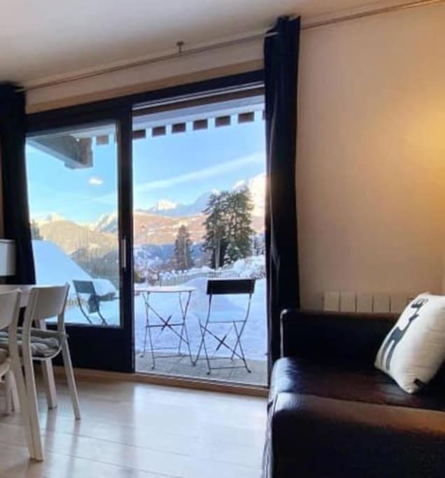 Апартаменты La Marmotte: Vue Mont Blanc, Terrasse, Parking Комблу Экстерьер фото